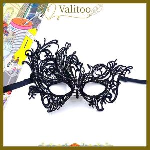 [Valitoo] หน้ากากครึ่งหน้าฮาโลวีนชุดเดรสผู้หญิงหรูหรางานปาร์ตี้คริสต์มาสตกแต่งคอสเพลย์หน้ากากไนท์คลับ