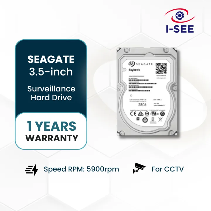 Seagate/Hikvision 1TB 2TB 4TB 6TB 8TB 10TB CCTV Surveillance CCTV Hard Disk Drive 3.5" SATA HDD 5900RPM For NVR /DVR Recorder