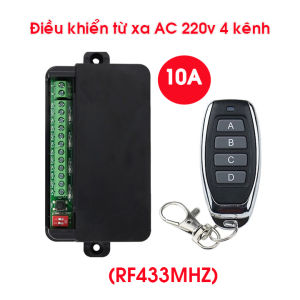 Điều khiển từ xa 4 cổng 10A 220v công tắc điều khiển từ xa thiết bị điện