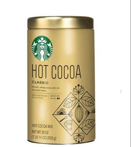 Bột cacao Starbucks Hot Cocoa Classic của Mỹ hộp 850gr - Thơm Ngon Đậm Vị Chuẩn Hương Vị Cà Phê Italia