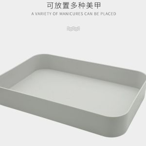 Ready Stock💖Japanese manicure storage box table top organizer Tools Box Nail Art Nail Acesseries日式美甲收纳盒摆台桌面整理美甲工具桌面收纳大托盘