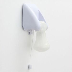 LED wall lamp/ Night Light white shell white lighting Pull rope switch Portable Wire LED Bulb For Stairs corridors bathrooms Bedroom living room interior lights Use AAA battery power. 0.2 W