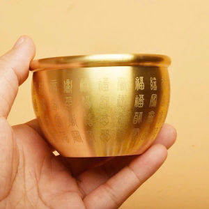 Bát Tụ Tài Phong Thủy Hợp Kim Đồng – Bát Tụ Bảo Chiêu Tài Lộc Đặt Bàn Thờ Thần Tài Bàn Làm Việc Két Sắt