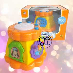 [ Free Batere ] Mainan Anak musik anak - drum - Organ - Music Interesting Houses / Mainan Edukasi Anak SNI