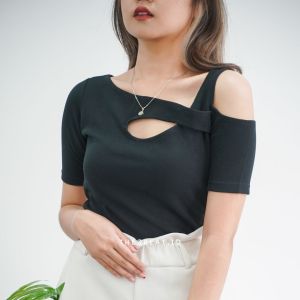 THEGREAT - Jisoo Knit Top Stretch (Short Sleeve)