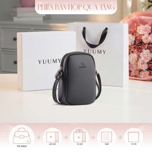 Bộ hộp quà YUUMY (Túi đeo chéo nữ YUUMY YN259 + Hộp quà YHQ3T + Túi giấy YTG3T + Túi rút BVR3838 + Thiệp cảm ơn YBT1)