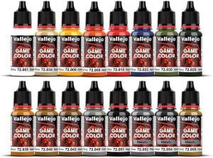 Vallejo - Game Color Introduction Set Starter Set for Fantasy and Wargame Figures 16 Bottles x 18 ml (0.60 fl.oz.)
