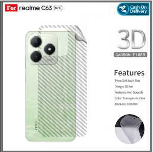 Garskin Oppo Realme C63 NFC C65 4G / NFC 6 Anti Gores Belakang Carbon Skin Pengiriman Cepat