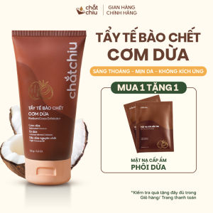 Tẩy tế bào chết da mặt Chắt Chiu cơm dừa dưỡng ẩm làm sáng da 150ml
