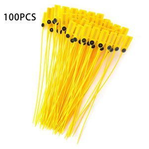 100pcs Disposable Security Seals Tag Plastic Security Seal Labels Self-locking Cable Ties With Number 28cm