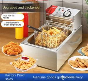 10L Electric Deep Fryer Stainless Steel Frying Machine Auto Fryers for cook beginner COD