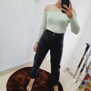 Celana panjang wanita jeans model boy frend Y001
