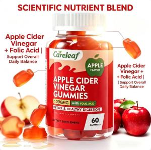 No Harsh Vinegar Taste ACV Gummies Support Metabolism & Gut Health Adult Daily Dietary Supplement 60ct
