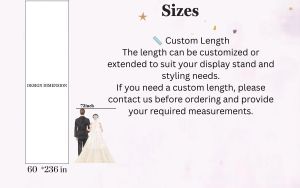 Custom Large Vertical Fabric Wedding Banner Elegant Ceremony Backdrop for Reception & Outdoor Wedding for Birthday Christmas Wedding