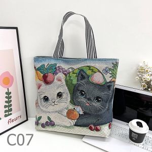 พร้อมส่ง กระเป๋าผ้าแคนวาส กระเป๋าสะพายข้าง กระเป๋าช้อปปิ้ง  กระเป๋าผ้าใบใหญ่