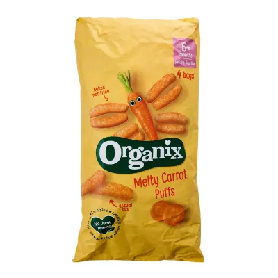 Organix Melty Carrot Puffs 6+ Months 4 x 18G (72G)