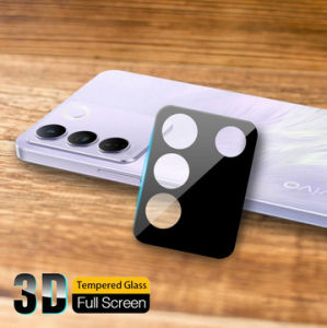 VIVO V27 5G VIVO V27E Tempered kamera frame black anti gores kaca camera lens guard kamera full frame hitam tempred pelindung kamera belakang