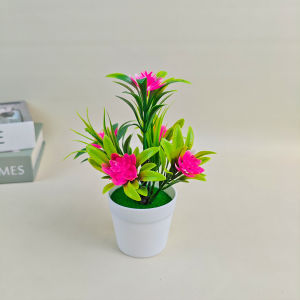 Unico PBP15 Tanaman Hias Pot Bunga Bonsai Mawar Teratai Plastik Artificial Decoration Flower Ornamen Hiasan Dekorasi Ruangan Meja Rumah COD