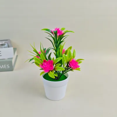 Unico PBP15 Tanaman Hias Pot Bunga Bonsai Mawar Teratai Plastik Artificial Decoration Flower Ornamen Hiasan Dekorasi Ruangan Meja Rumah COD