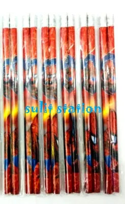 12pcs SUPER HERO AVENGERS SPIDER web MAN THEMED BIRTHDAY PARTY PENCIL PENCILS GIVEAWAYS SOUVENIRS FAVORS NEEDS DECOR SUPPLY PRIZES