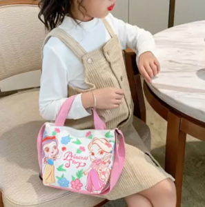 KYII Children bags girls cartoon canvas bag travel lovely leisure hand carrying Bag ky22204