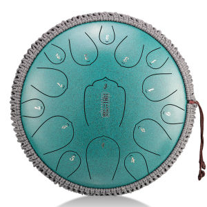 HLURU® Huashu Lotus Alloy Steel Tongue Drum Percussion Instrument Series Premium Quality Tank Drum (6/12/13 Inches)