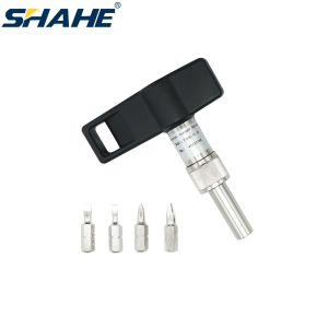 SHAHE TSQ 1/4" Fixed Value Torque Screwdriver T-Handle Adjustable Screwdriver Meter With 4 Pieces Batch Handheld Maintenance Tool