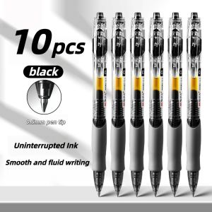 30pcs/Set 0.5 Mm Push Neutral Black Ballpen Ballpoint Pen Retractable Gel Pens School Supplies Stationery ballpen wholesale