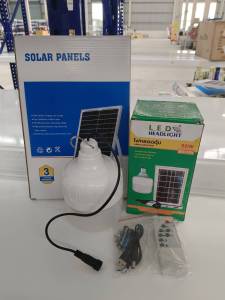 หลอดไฟ โซล่าเซลล์ หลอดไฟ LED พลังงานแสงอาทิตย์ หลอดไฟพร้อมแผงโซล่าเซลลLED Solar Light หลอดไฟ พลังงานแสงอาทิตย์สินค้าพร้อมส่งในไทย
