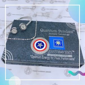 Satu Set Kalung & Gelang Kesehatan Germanium Quantum Pendant