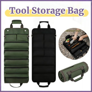 Multi-Functional Tool Storage Bag Foldable Multi-Compartment Portable Wear-Resistant Repair Bag