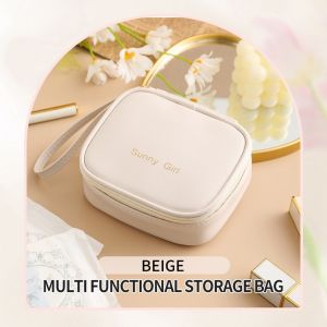 BAOUFUL Waterproof PU sanitary napkin storage bag portable bag mini PU makeup lipstick bag