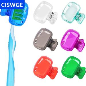 [COD] CISWGE Portable Toothbrush Organizer Clip Toothbrush Covers Portable Toothbrush Protector Coverings Clip