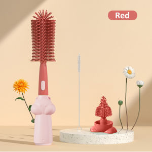 BEVAVAR 3 in 1 Pembersih Botol Susu Bayi Silikon Sikat Dot Silikon Bayi Multifungsi