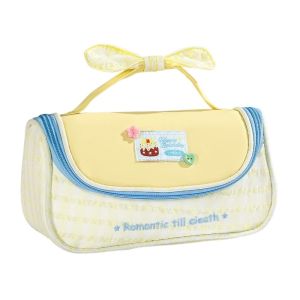 MANKA Y2k Print Large Bow Pencil Case Cake Bowknot Plaid Grids Cloth Stationery Bag Cosmetic Brush Bag Stationery Korean Style Pen Bag Stationery Supplies