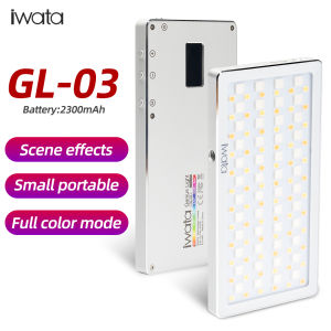 {IWATA GL-03 3000K-5500K RGB Pocket Light Dimmable Full Color LED Video Light for Photography & Vlogging}