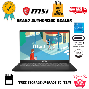 MSI Modern 14 C13M - 666 SG 14" Lightweight Intel Laptop with USB Type C Charging & Data * Free Delivery *