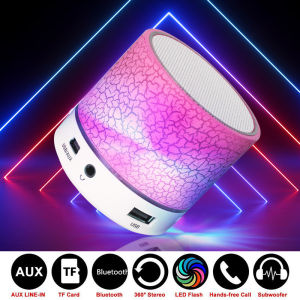 (SIÊU SẬP SÀN - RẺ MÀ CHẤT)Loa Mini Bluetooth Led Nháy Theo Nhạc Loa mini Bluetooth Loa di động có đèn led Loa mini