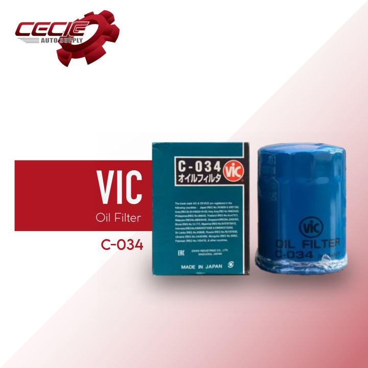 Vic C034 Oil Filter (Hyundai H100) Lazada PH