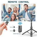 TNW L16/L18 Wireless Selfie Stick Tripod Stand Bluetooth Monopod Foldable with 1/4 Adapter for Gopro DSLR Cameras Phones. 
