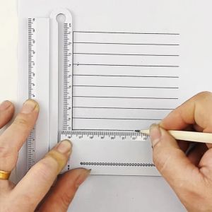 GIORGIONE 30cm Geometric Drawing Ruler Angle Measurement White Circular Drawing Ruler Portable Drafting Tool Folding Geometric Ruler Mathematical Measuring