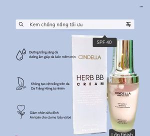 kem chống nắng Trắng Da Giảm Nhờn Cindella Hàn Quốc