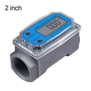 YANGS Aluminum Alloy Turbine Flow Meter High Precision Portable Electronic Flow Meter Simple Installation Anti-Interference Function Fuel Flow Meter Industrial Use