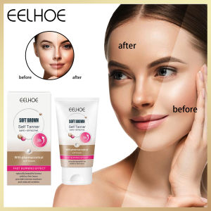 Eelhoe Tanner Cream Hyaluron Gentle Tan Express Body Cream Body Black Bronze Tanning Long Lasting Sunless With Peptides Serum(30ml)