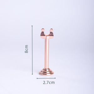 NEXASHOP U Shape Name Card Holder Multifunction Stable Base Picture Clips Stainless Steel Name Card Display Stand Table Accessories