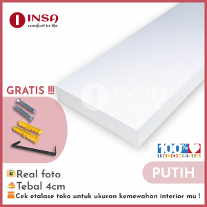Promo (1 Set Isi 2) Rak Ambalan Dinding Ruangan Berbagai Warna Ukuran Panjang 30-40-60-80 Tebal 2 Cm