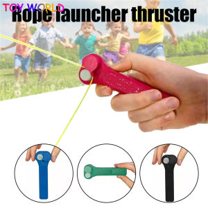 Hot Zipstring Rope Launcher Propeller With Rope String Controller Creative Party Flavor Portable Fun Electric Toy For All Ages