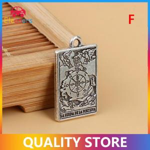 [Eleanor] 1Pc Tarot Pendant DIY Witch Divination Moon Sun Charms Bracelet Necklace Jewelry Crafts Making
