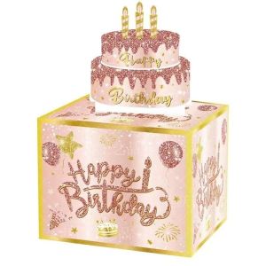 กล่องอั่งเปา ATM สุดสนุก - ดึงเงินออกมา ของขวัญเซอร์ไพรส์สุดสร้างสรรค์สำหรับงานปาร์ตี้วันเกิด - กล่องของขวัญธีมสีดำและสีทอง