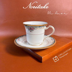 NORITAKE 100%New - MI AMOR - 01 Set Trà Thượng Phẩm Vẽ Tay Đắp Nổi Siêu Xịn